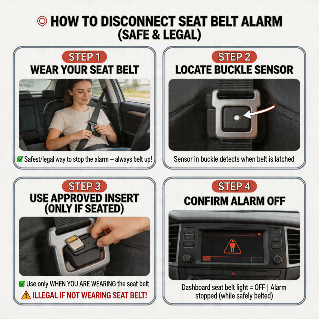 How to Disconnect a Seat Belt Alarm (Safely & Legally) in Your Car