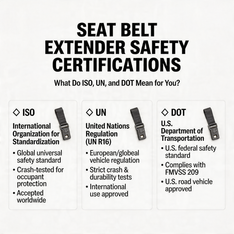 Seat Belt Extender Safety Certifications