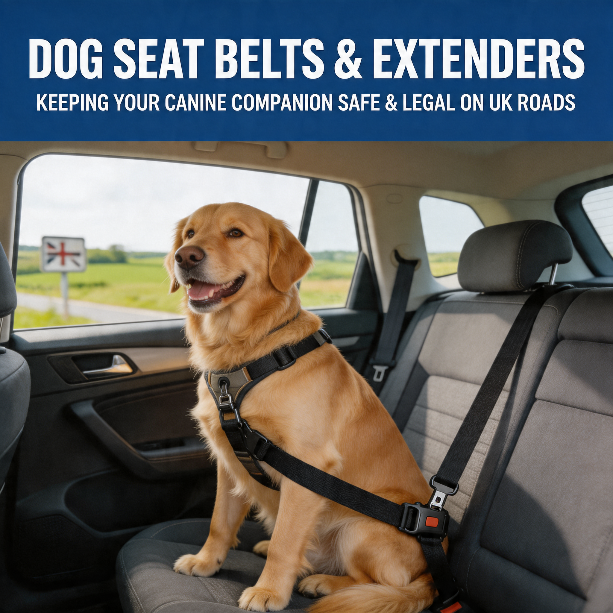 Dog Seat Belts & Extenders: Keeping Your Canine Companion Safe & Legal on UK Roads